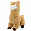 LEAN TOYS Peluche alpaca lhama - creme, 28 cm, peluche fofo com pelo super macio