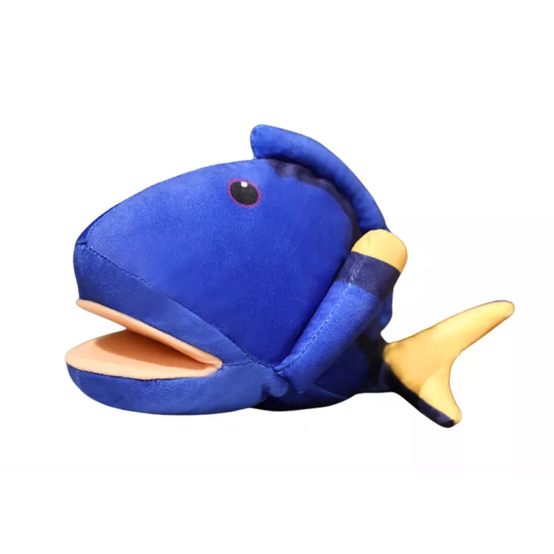 LEAN TOYS Peluche mascote peixe azul 25 cm