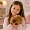 LEAN TOYS Capivara de peluche mascote animal peluche castanho 16 cm