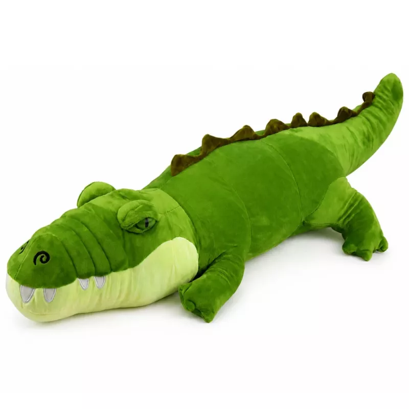 Crocodilo de peluche LEAN TOYS mascote peluche realista verde 70cm