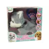 LEAN TOYS Cão de peluche interativo educativo trela canções passeios