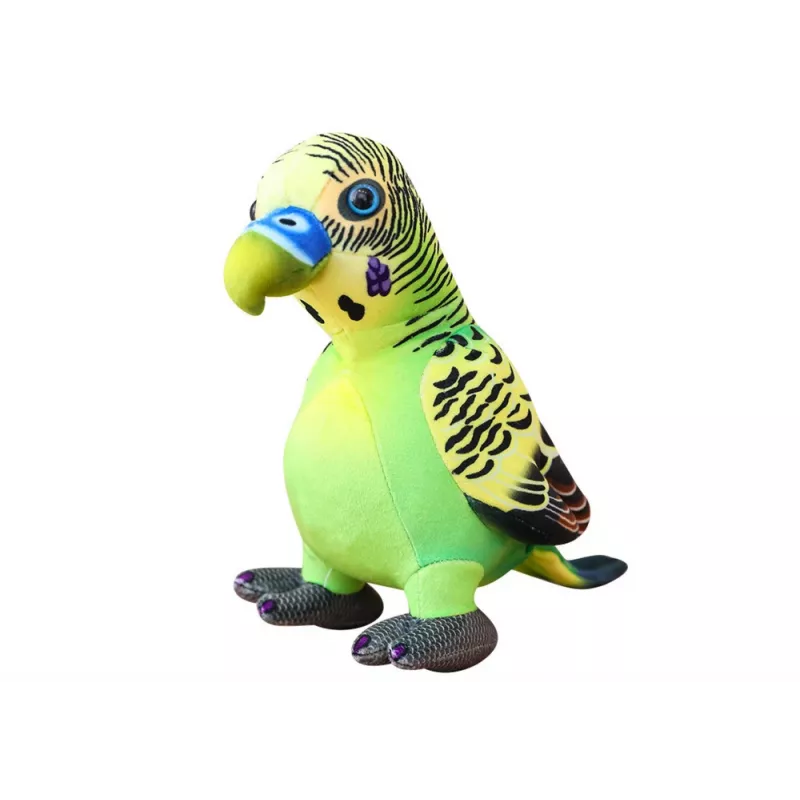 Mascote de peluche papagaio verde LEAN TOYS 20 cm