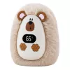LEAN TOYS Aquecedor de Mãos Peluche Ouriço Recarregável Bege 45°C / 55°C / 65°C