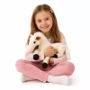 Cavalo de peluche LEAN TOYS peluche mascote peluche branco 40cm x 37cm