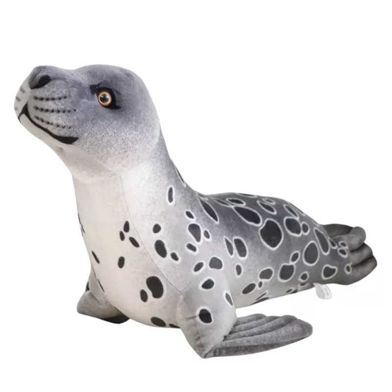 LEAN TOYS Peluche Mascote Foca Cinzento 37cm