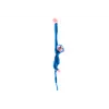 LEAN TOYS Macaco de peluche mascote com som, azul 80 cm