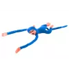 LEAN TOYS Macaco de peluche mascote com som, azul 80 cm