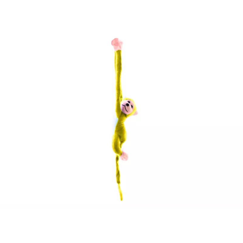 LEAN TOYS Peluche Macaco Mascote com Som, Amarelo 80 cm