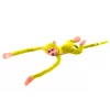 LEAN TOYS Peluche Macaco Mascote com Som, Amarelo 80 cm