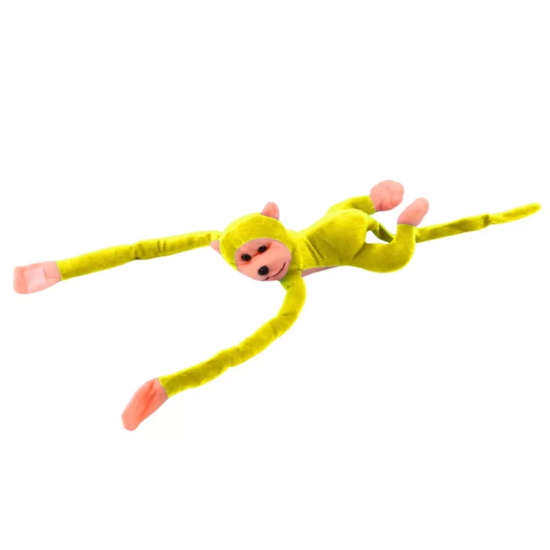 LEAN TOYS Peluche Macaco Mascote com Som, Amarelo 80 cm