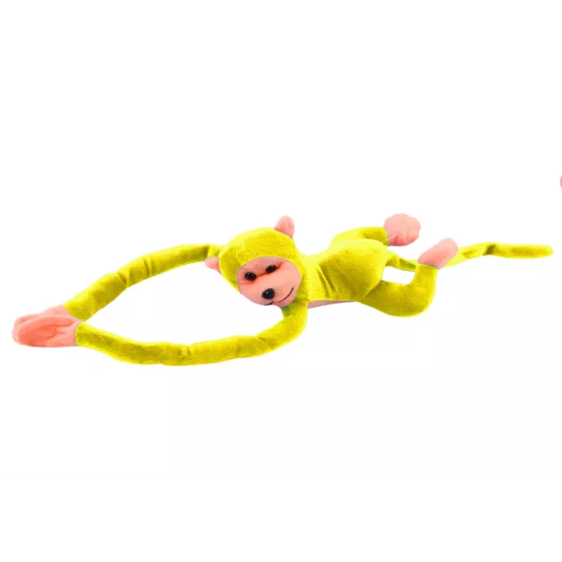 LEAN TOYS Peluche Macaco Mascote com Som, Amarelo 80 cm