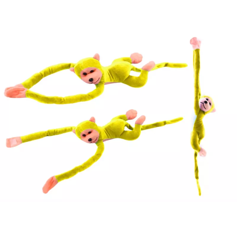 LEAN TOYS Peluche Macaco Mascote com Som, Amarelo 80 cm