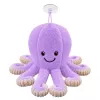 LEAN TOYS Brinquedo de polvo de peluche com ventosa, roxo, 16 cm