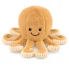 LEAN TOYS Polvo de peluche com tentáculos elásticos, bege 50 cm – peluche macio