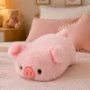 LEAN TOYS Porco de peluche mascote peluche macio rosa 16 cm