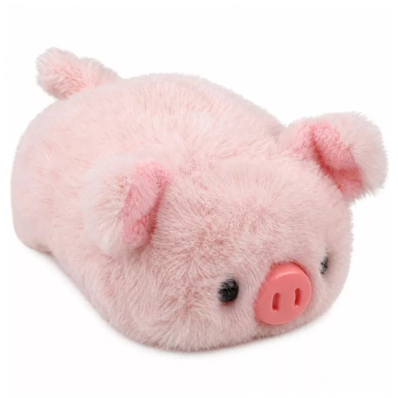 LEAN TOYS Porco de peluche mascote peluche macio rosa 16 cm