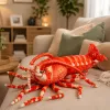 LEAN TOYS Peluche Animal de Estimação Camarão Grande Animal Marinho 55 cm