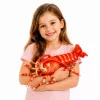 LEAN TOYS Peluche Animal de Estimação Camarão Grande Animal Marinho 55 cm