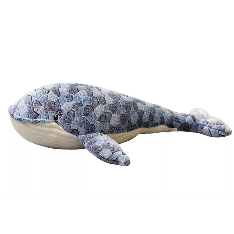 LEAN TOYS Peluche mascote baleia cinzento 90 cm