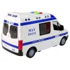 LEAN TOYS Carro de Polícia com Motor de Fricção, Som e Luz