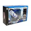 Avião de Polícia Dobrável LEAN TOYS com Carros 1:64 com Luz e Som