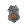 LEAN TOYS Conjunto de polícia com arma e distintivo, azul-marinho, efeitos de som e luz, 37 cm