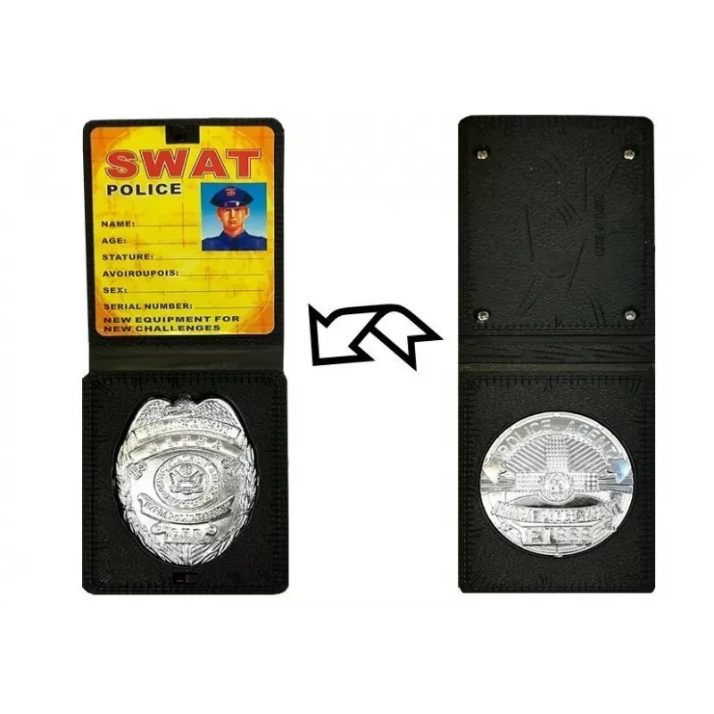 LEAN TOYS Conjunto de jogo de polícia lotaria de chocalho