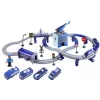 LEAN TOYS Conjunto de comboio cidade da polícia azul 203 km/h