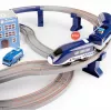 LEAN TOYS Conjunto de comboio cidade da polícia azul 203 km/h