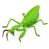 LEAN TOYS Figura de borracha louva-a-deus elástica realista verde 18 cm