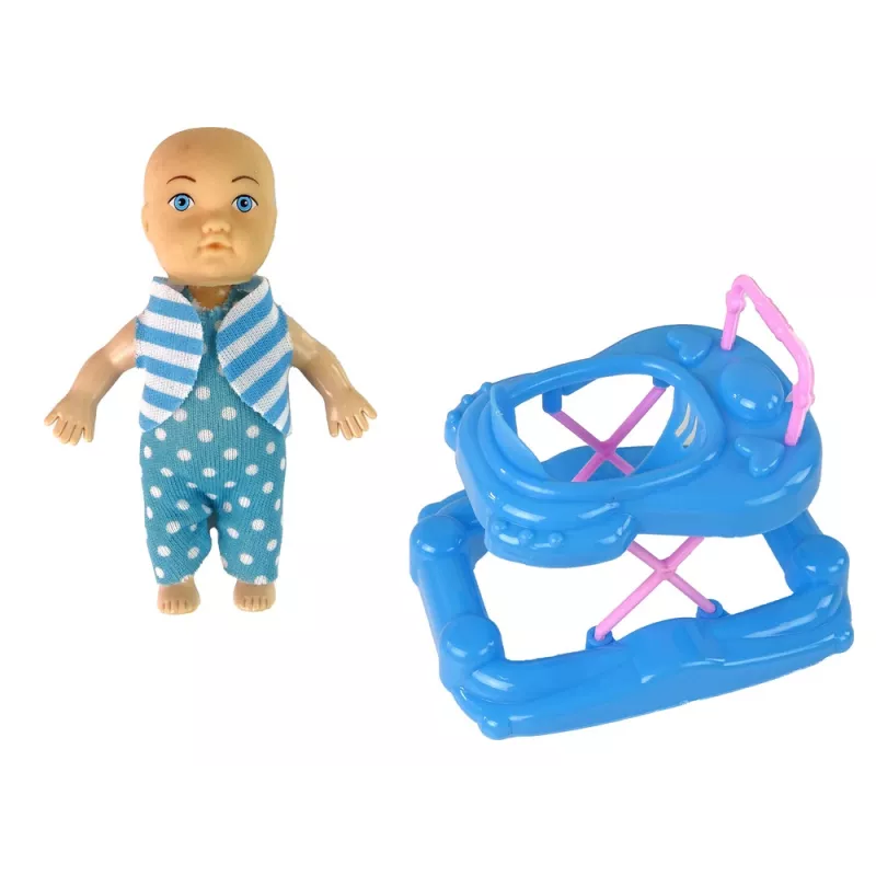 LEAN TOYS Boneca Bebé Grávida com Cabelos Longos e Acessórios
