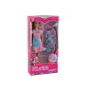 LEAN TOYS Boneca bebé mãe grávida com vestido rosa e acessórios