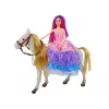 LEAN TOYS Boneca princesa com pónei branco e acessórios de figuras