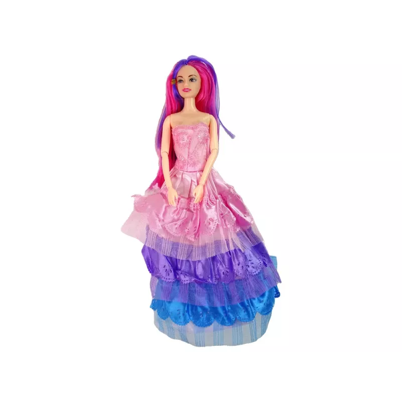 LEAN TOYS Boneca princesa com pónei branco e acessórios de figuras