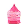 LEAN TOYS Tenda de brincar palácio de princesa para pequenas princesas rosa 135 x 105 cm