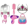 LEAN TOYS Tenda de princesa para criança salão de beleza rosa acessório coroa