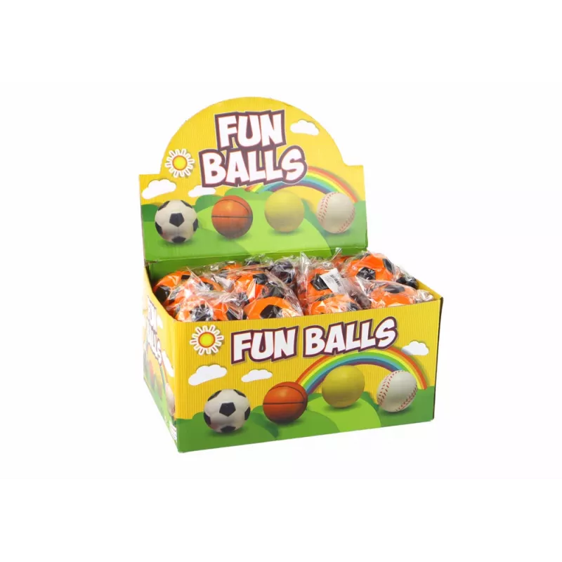 LEAN TOYS Bola de futebol PU com borracha jojo para saltar, 6 cm, laranja