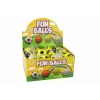 LEAN TOYS Bola de Futebol PU com Borracha Jojo para Saltar, 6 cm, Amarelo