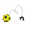 LEAN TOYS Bola de Futebol PU com Borracha Jojo para Saltar, 6 cm, Amarelo