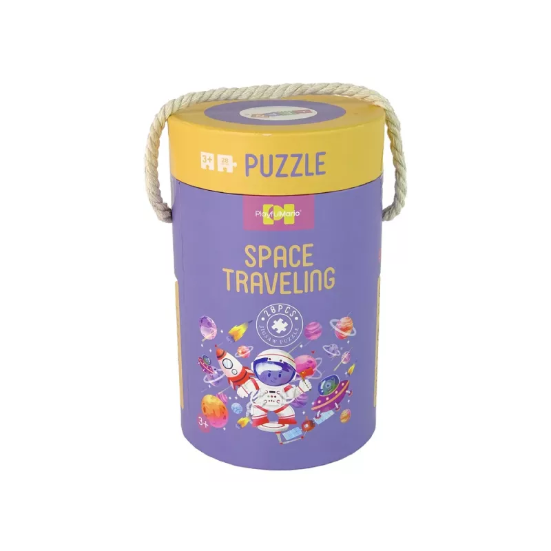 LEAN TOYS Puzzle num tubo Cosmos 28 peças