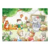 LEAN TOYS Puzzle Escola dos animais 100 peças