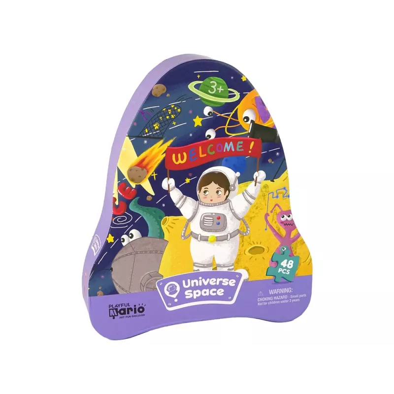 LEAN TOYS Puzzle Espaço OVNI Planetas 48 peças