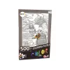 LEAN TOYS Puzzles para colorir 500 peças peixes oceano