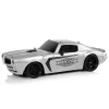 LEAN TOYS Carro desportivo R/C 1:18 prateado Champion piloto