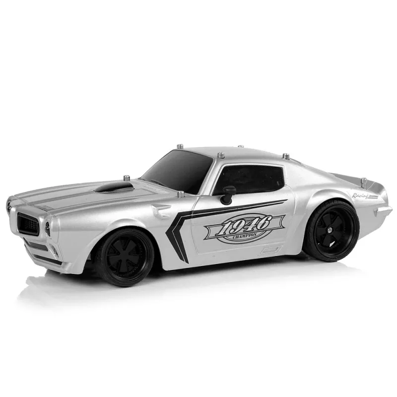 LEAN TOYS Carro desportivo R/C 1:18 prateado Champion piloto