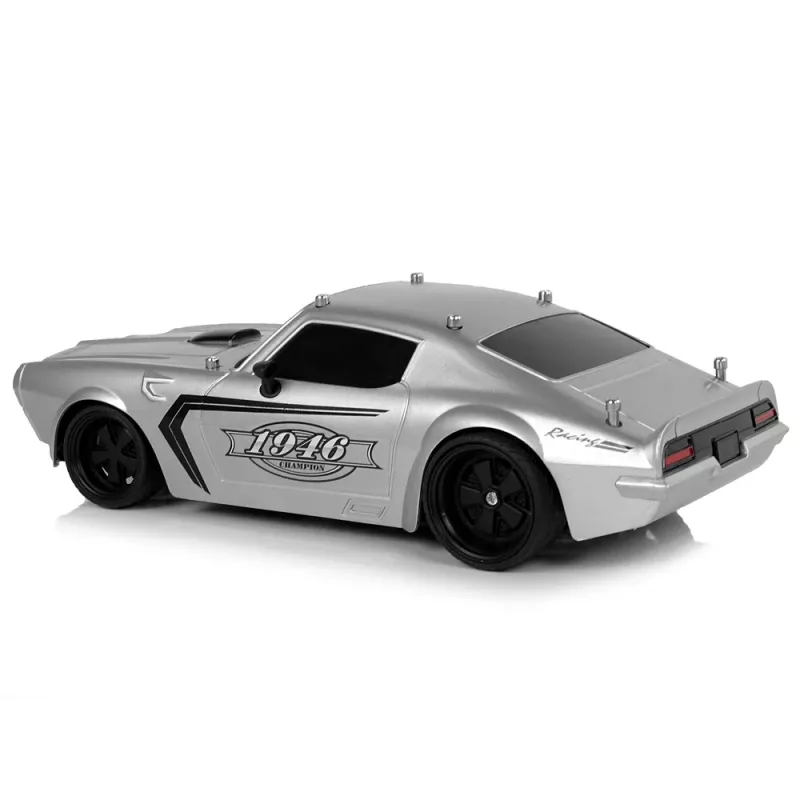 LEAN TOYS Carro desportivo R/C 1:18 prateado Champion piloto