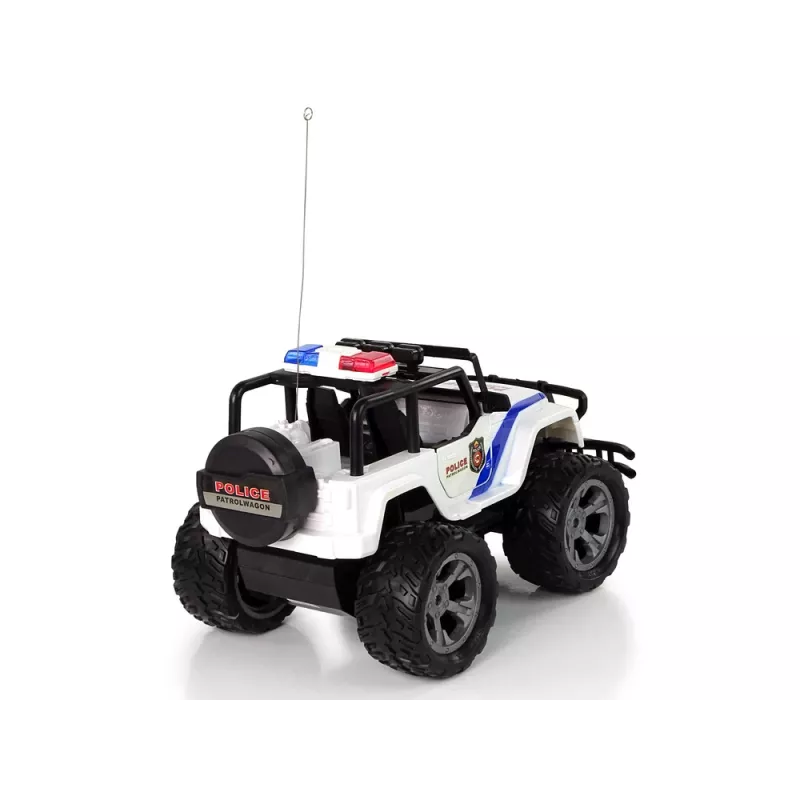 LEAN TOYS Carro telecomandado R/C JEEP Polícia Patrulha com portas que abrem