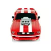 LEAN TOYS Carro desportivo R/C 1:16 vermelho faixas brancas piloto