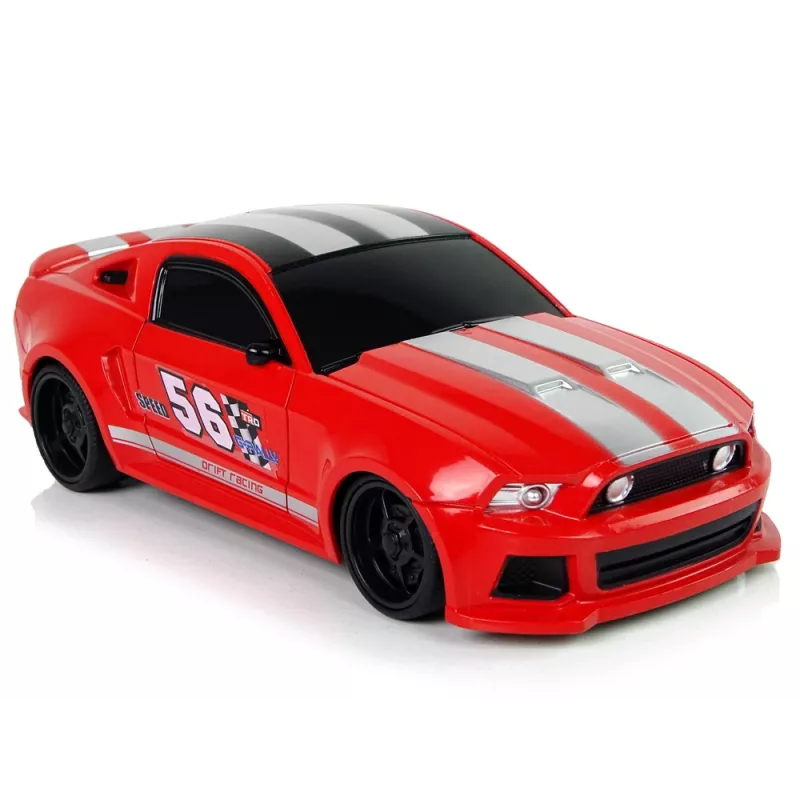 LEAN TOYS Carro desportivo R/C 1:24 Racing vermelho vidros fumados