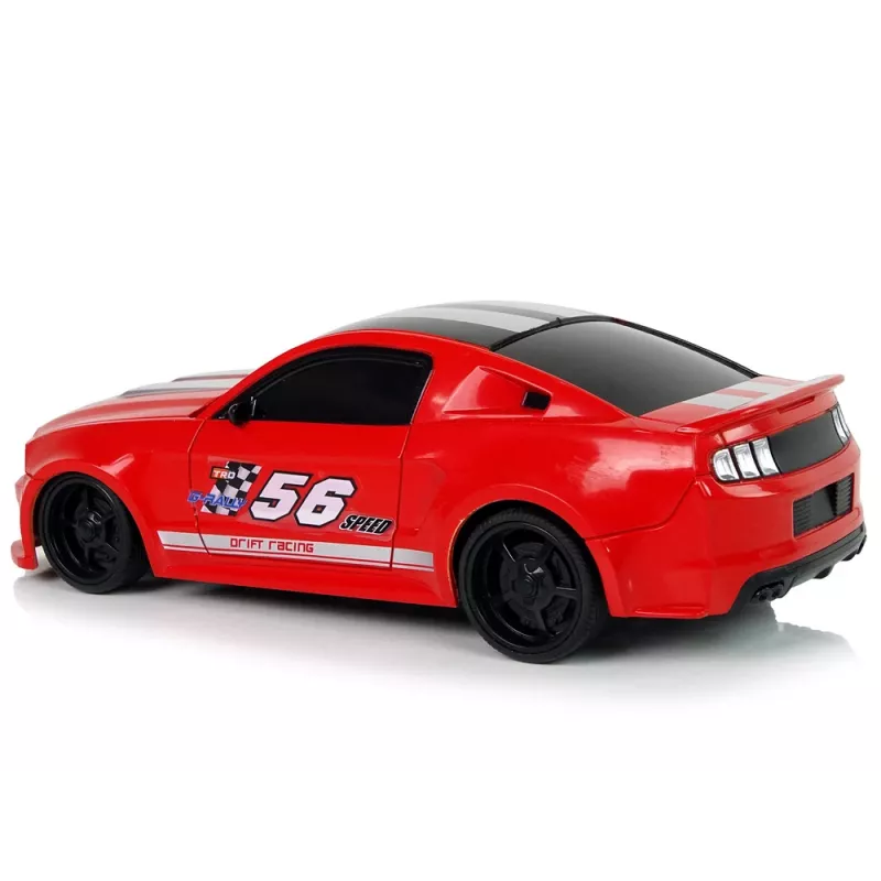 LEAN TOYS Carro desportivo R/C 1:24 Racing vermelho vidros fumados